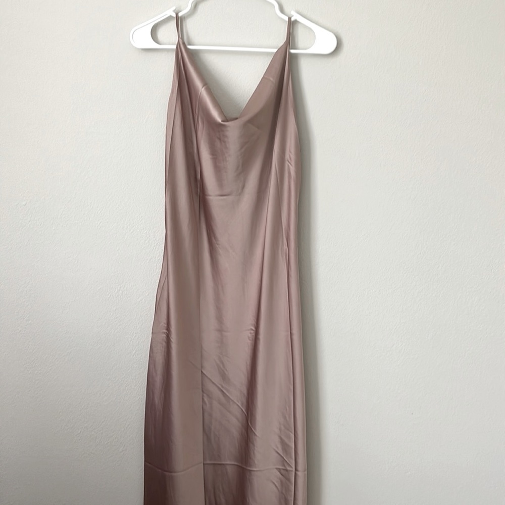 Cowl Neck Slip Dress